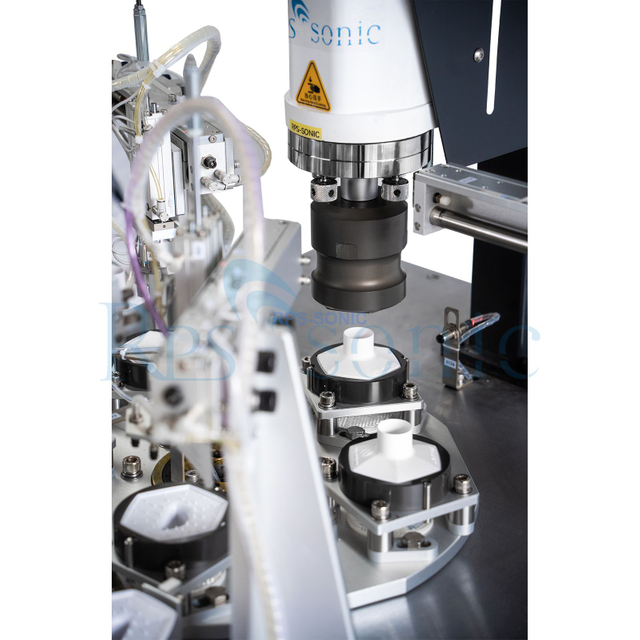 Máquina de solda automática com filtro respiratório de espirometria, máquina de solda ultrassônica para produtos médicos