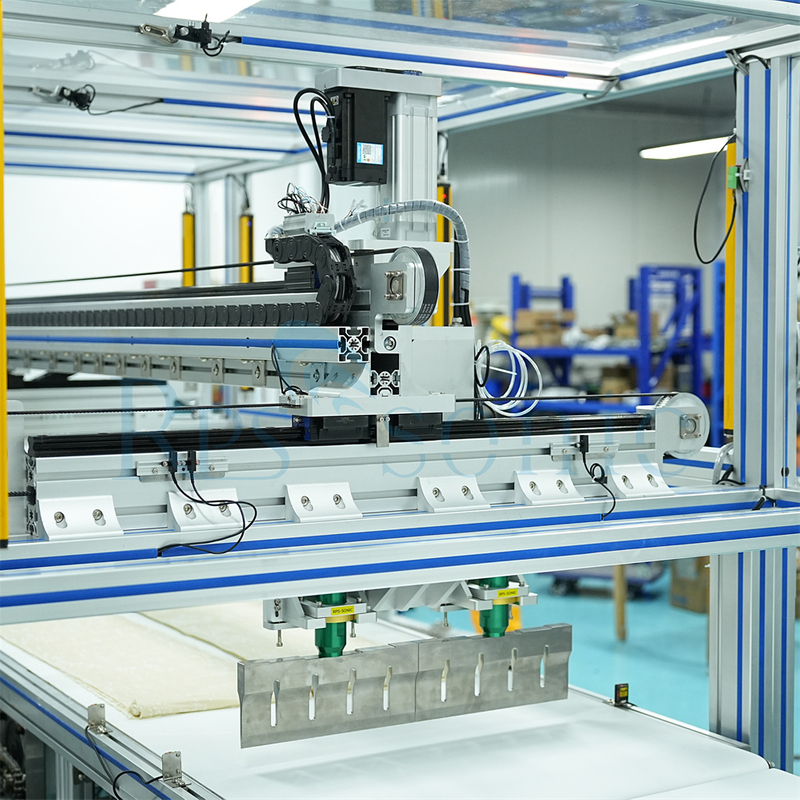 Cortador ultrassônico de pão para máquina de corte de bolo com correia transportadora