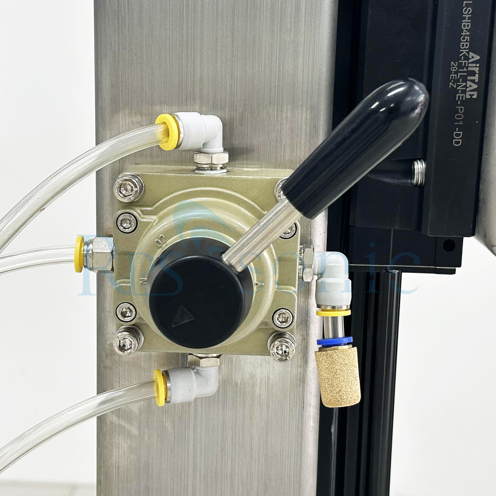 Máquina de dispersão ultrassônica de homogeneidade ultrassônica industrial personalizada com suporte pneumático
