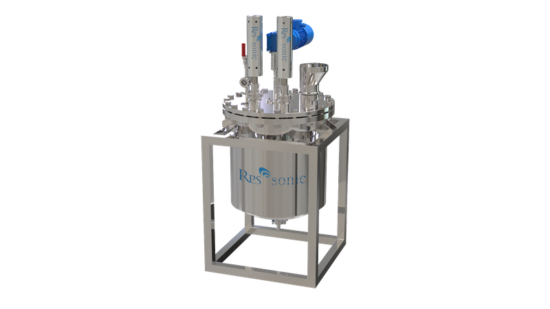 Homogeneizador ultrassônico combinado com tanque e reator para emulsificação e dispersão