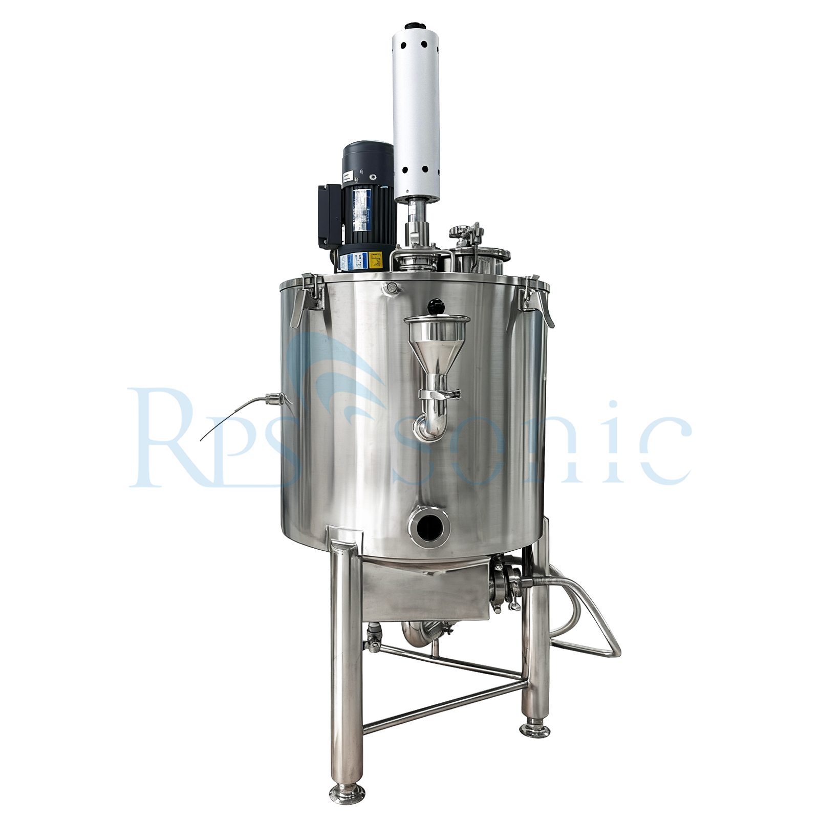 Extrator de homogeneizador ultrassônico industrial 50L com tanque de aquecimento de três camadas para extração de frutas