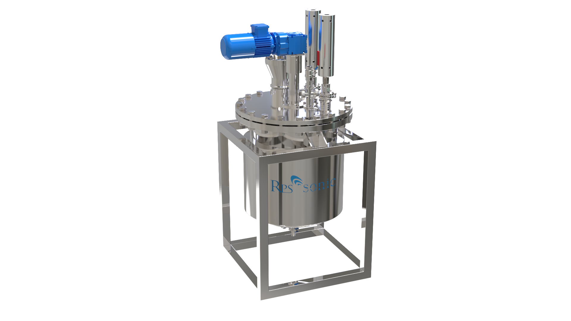 Homogeneizador ultrassônico combinado com tanque e reator para emulsificação e dispersão
