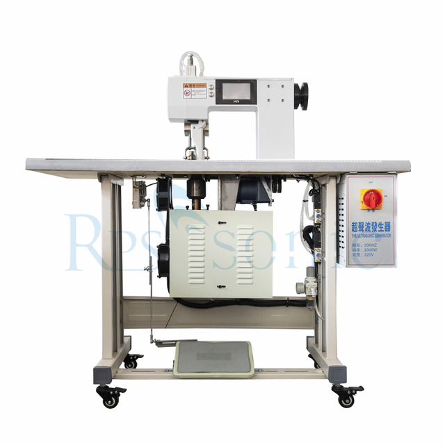 Máquina de costura ultrassônica de renda 20kHz com chifre giratório de liga de titânio